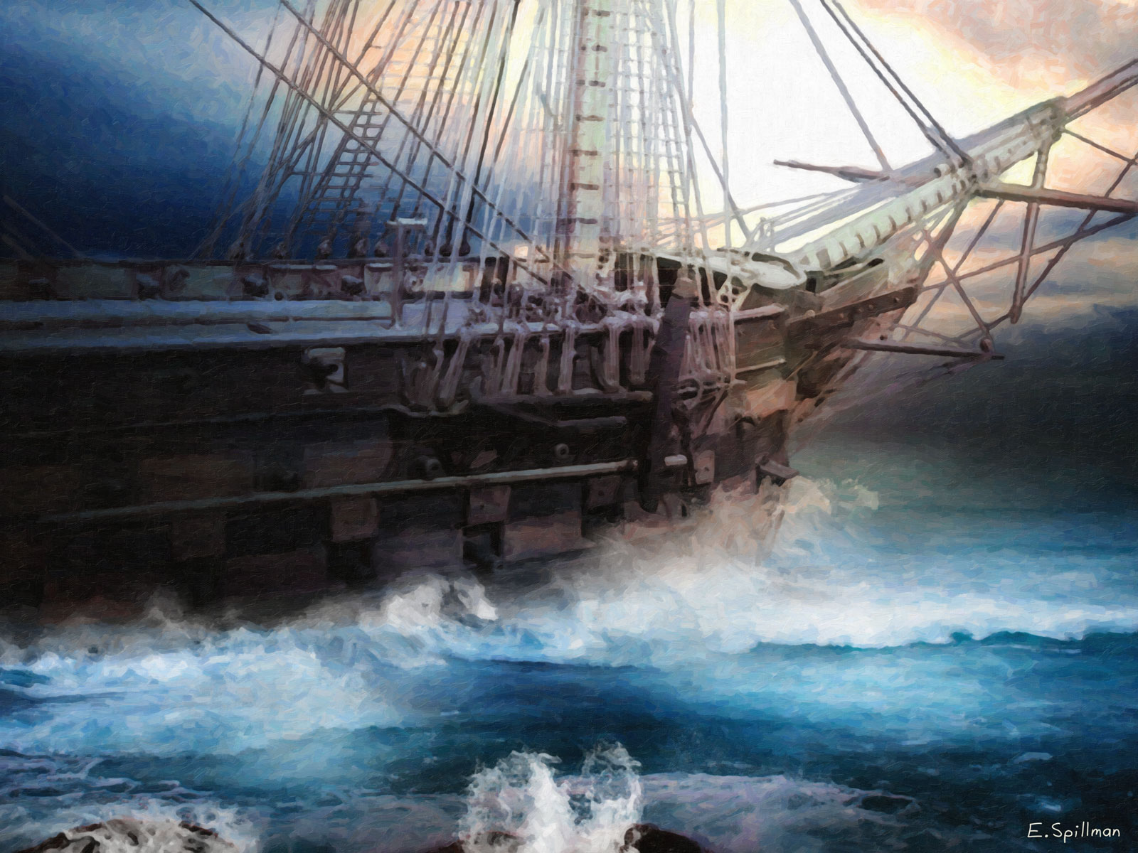 Hope within the Storm, Digital Painting