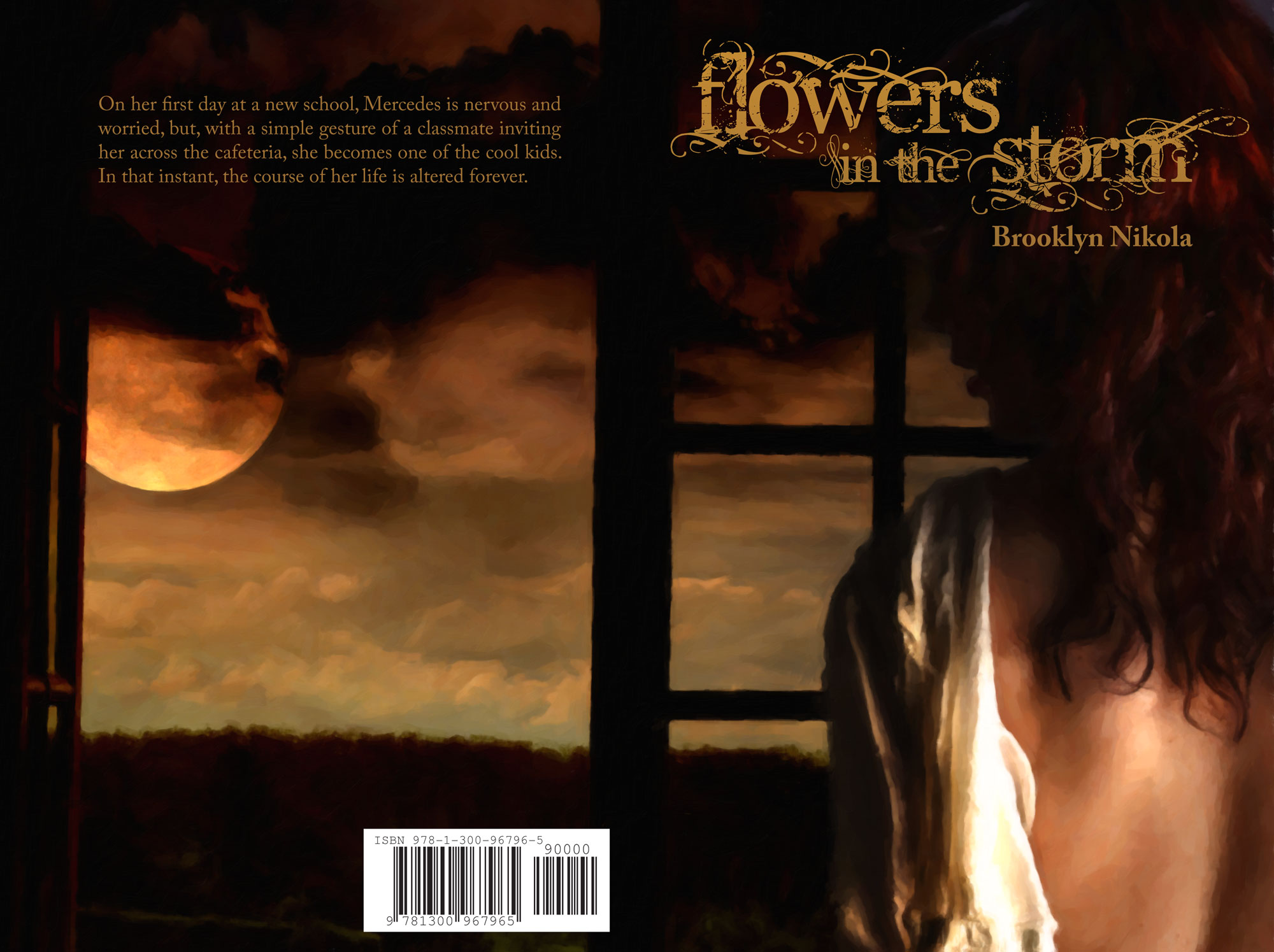 Flowers in the Storm Book Cover Design by E.C. Spillman
